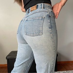 Coca-Cola Vintage 80s Women’s Sz 27 High Waist Tapered Distressed Denim Jeans